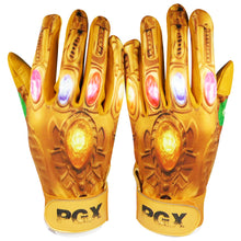 Gold "POWER STONES" Baseball Batting Gloves - PRIMAL BASEBALL