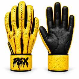 PGX Banana Peel long cuff batting gloves back and palm studio view