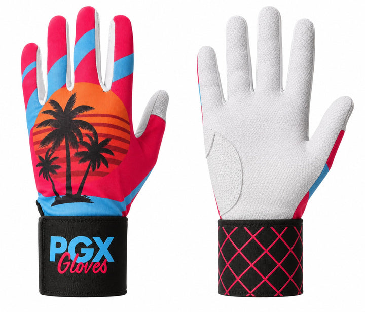 Miami Vice Long Cuff Baseball Batting Gloves