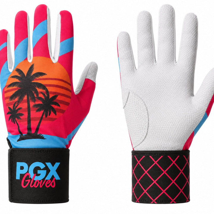 Miami Vice Long Cuff Baseball Batting Gloves