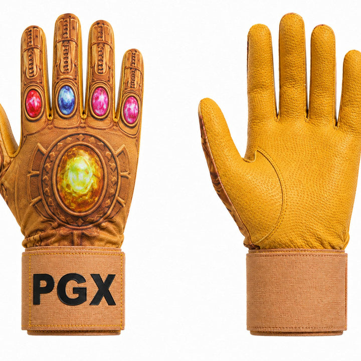 Power Stones Long Cuff Baseball Batting Gloves