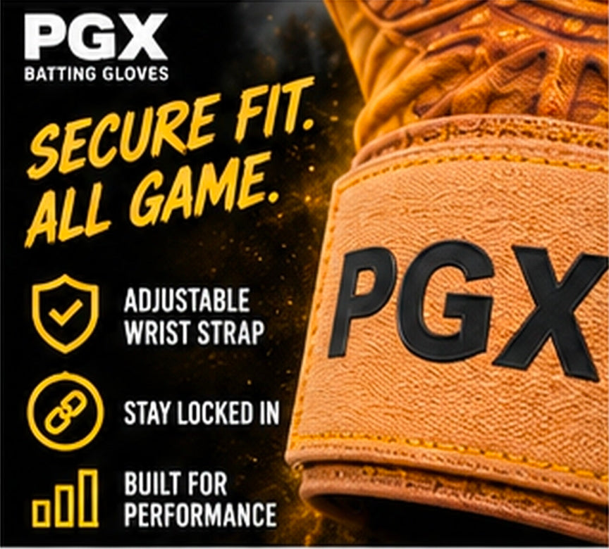 Power Stones Long Cuff Batting Gloves