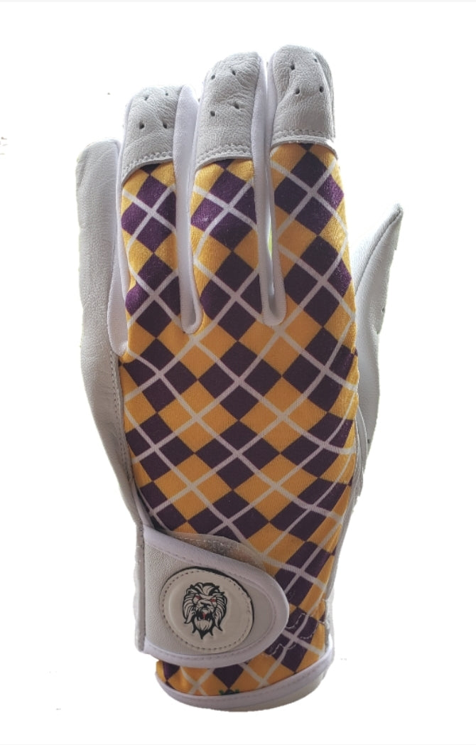 PGX Signature golf glove (Purple & Gold) - PRIMAL BASEBALL